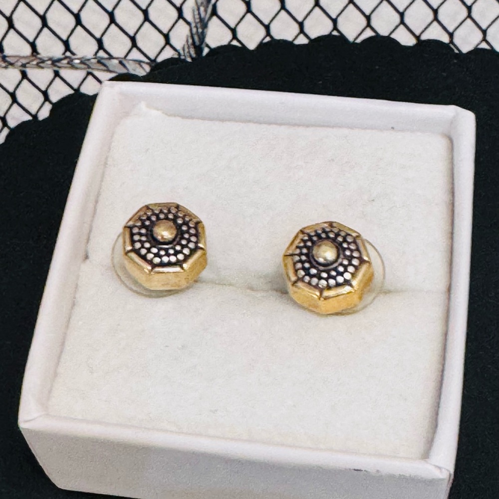 Brighton Two-Tone Stud Earrings - retired